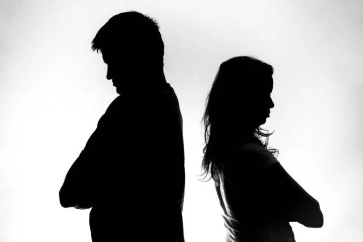 Couple not speaking